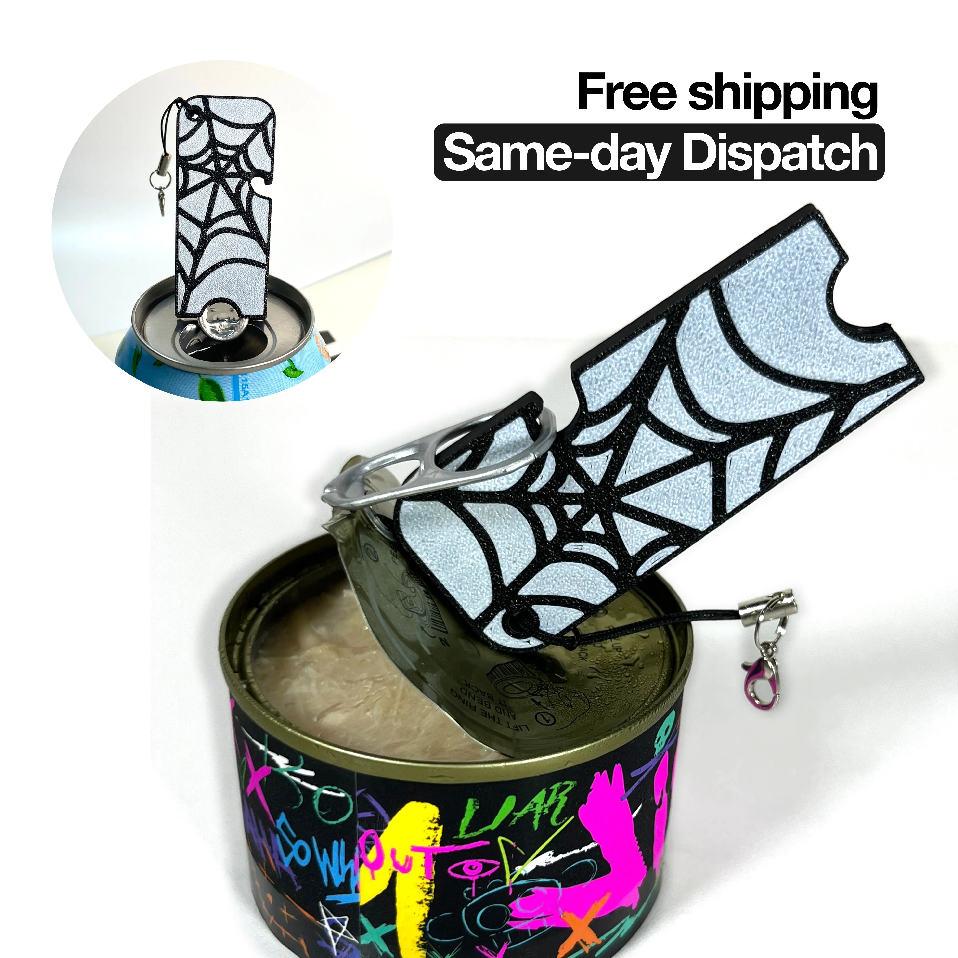 Birthday Gift for Women, Unique Gifts for Her! Cute soda can opener help for long nails, kids, sore hands Kitchen Utensils indoor, Can Tab Pals Detachable Portable drink protector soda  can  opener cute soda easy opening colorful drink Modern Home Gadgets