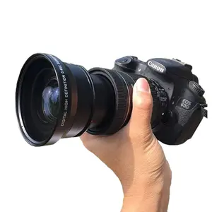 52mm 0.45X Wide Angle Macro Camera Attachment Lens with UV65mm Filter Universal Fit