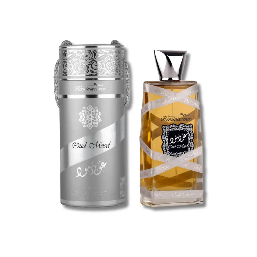 Lattafa Oud Mood Reminiscence Eau de Parfum Spray, 3.4 fl oz, Unisex Ambery Woody Fragrance with Aromatic and Vanilla Scents, Edp Liquid Perfumes, Aromatic Fragrances, Unisex Fragrance