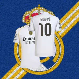 2526  Home White Short-Sleeve Jersey No. 10 Mbappé Soccer Jersey