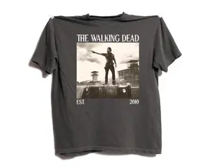 The Walking Dead T-Shirt, Rick Grimes, Daryl Dixon Graphic Tee Unisex