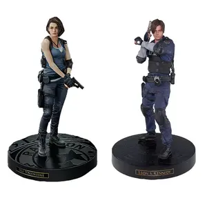 Anime Biohazard Jill Valentine Leon Scott Kennedy PVC Action Figures Reside Evil Leon Figure Collection Doll Children Gift