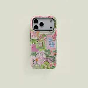 1-Piece Fruit & Floral Perfume-Themed Dual-Layer Protective Case — A Sturdy 2-in-1 Case Compatible with iPhone 17, 16, 15 Pro, 14, 13, 12, 11 Pro Max, 14 Plus, 15 Plus, 16 Plus, 17 Plus, and Galaxy S25, S24, S23 — A Simple yet Stylish Protective Cover