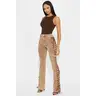 After Hours Lace Up Flare Pant - Khaki