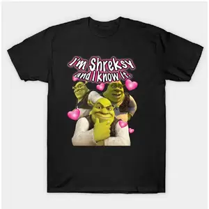 I'm Shreksy and I Know It. T-Shirt 220g Pure Single-sided Printed Round Neck Short Sleeved T-shirt