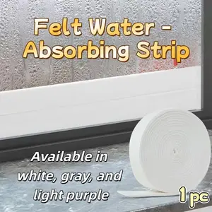 3Cmx4Meters Window Felt Water - Absorbing Strip, Serving As a Drip Stopper for Sills. This Sealing Tape Is Suitable for Windows, Doors, And Air Conditioners
