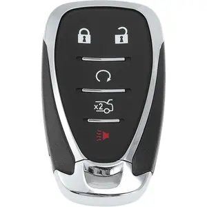 X AUTOHAUX HYQ4ES 433MHz Replacement Keyless Entry Remote Smart Key Fob for Chevrolet Malibu and Camaro 2021, 2022, 2023 Models, Number 13522891, 5 Buttons