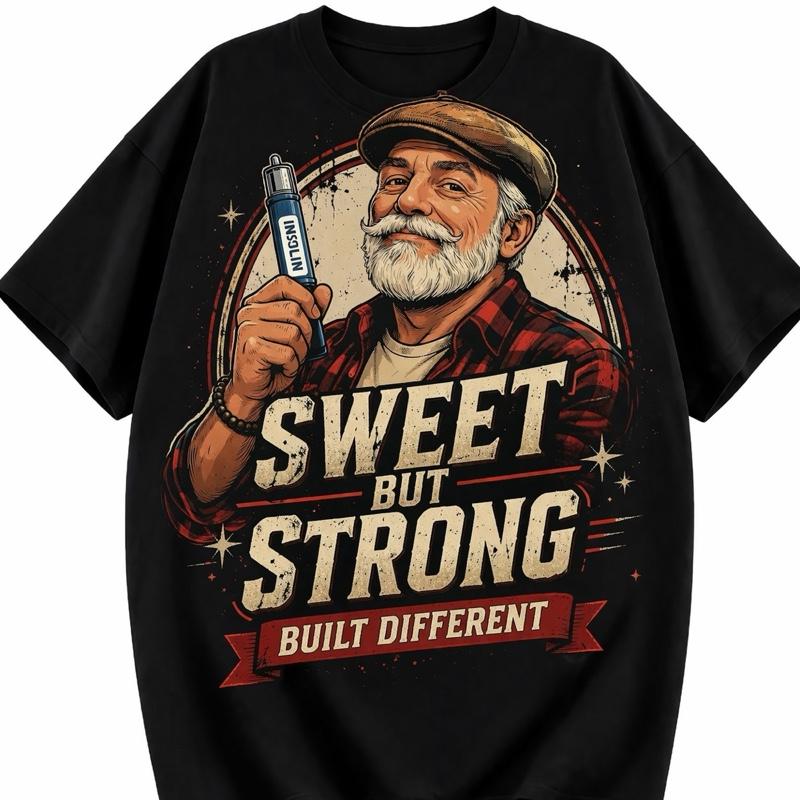 Tredy Sweet But Strong T-shirt Built Different Graphic Tee for Men