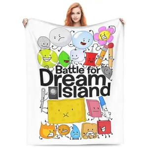Bfdi Inspired Soft Flannel Blanket - Suitable for Living Room, Bedroom, Office, Sofa Decoration - Perfect Gift