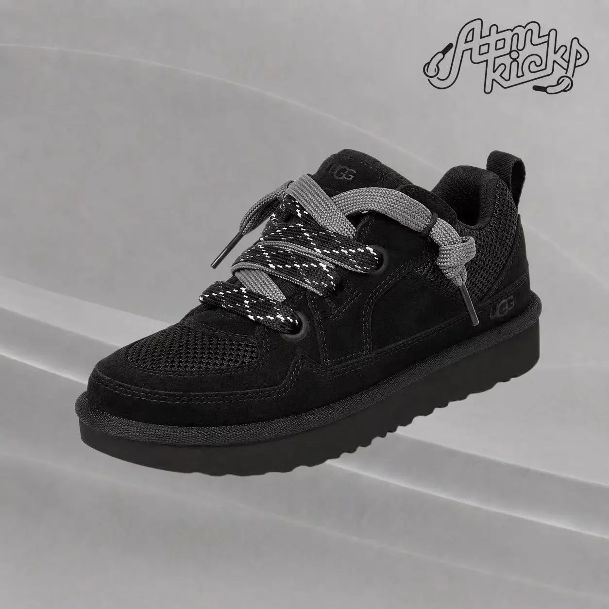 UGG Lowmel Lo Black (Women's) Women's Authentic Shoes Footwear Sneaker Trainer Comfortable Walking Fashion Trending Gift