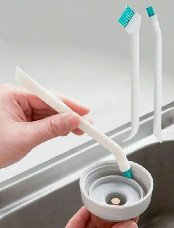 1pc Household Crevice Cleaning Brush, small detail brush ideal for narrow gaps and corners. Multi-purpose cleaning tool for window slots, tracks, humidifiers, cars, bottles, keyboards, kitchen, bathroom and daily household cleaning.