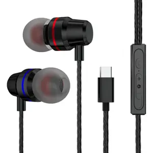 USB C Headphones Type C Earbuds in Ear Earphones with Microphones Waterproof Ear Buds Compatible with Samsung Galaxy S22 S21 Ultra S20 FE Note 20 10, Google Pixel 7 6 5 4, One Plus 9 8 7T, Black