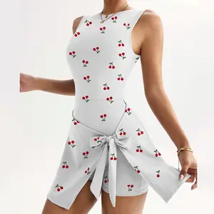 ALPINEA Women's Quick-Dry Sleeveless Backless Tennis Yoga Romper Shorts – Slim-Fit Anti-Chafing Athletic Bodysuit summer series athleisure outfit