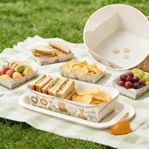 50PCS Safari Jungle Animal Disposable Snack Boxes for Kids Birthday Party Decorations Woodland Forest Theme Party Favor Boxes Baby Shower Popcorn Tray Wild One Aesthetic Party Supplies Dessert Table Decor Paper Treat Trays