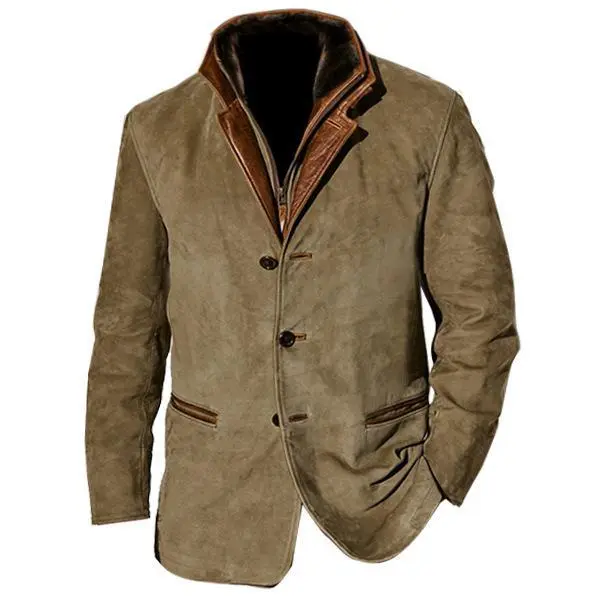 Heavy industry vintage Michigan workwear jacket men's retro casual jacket