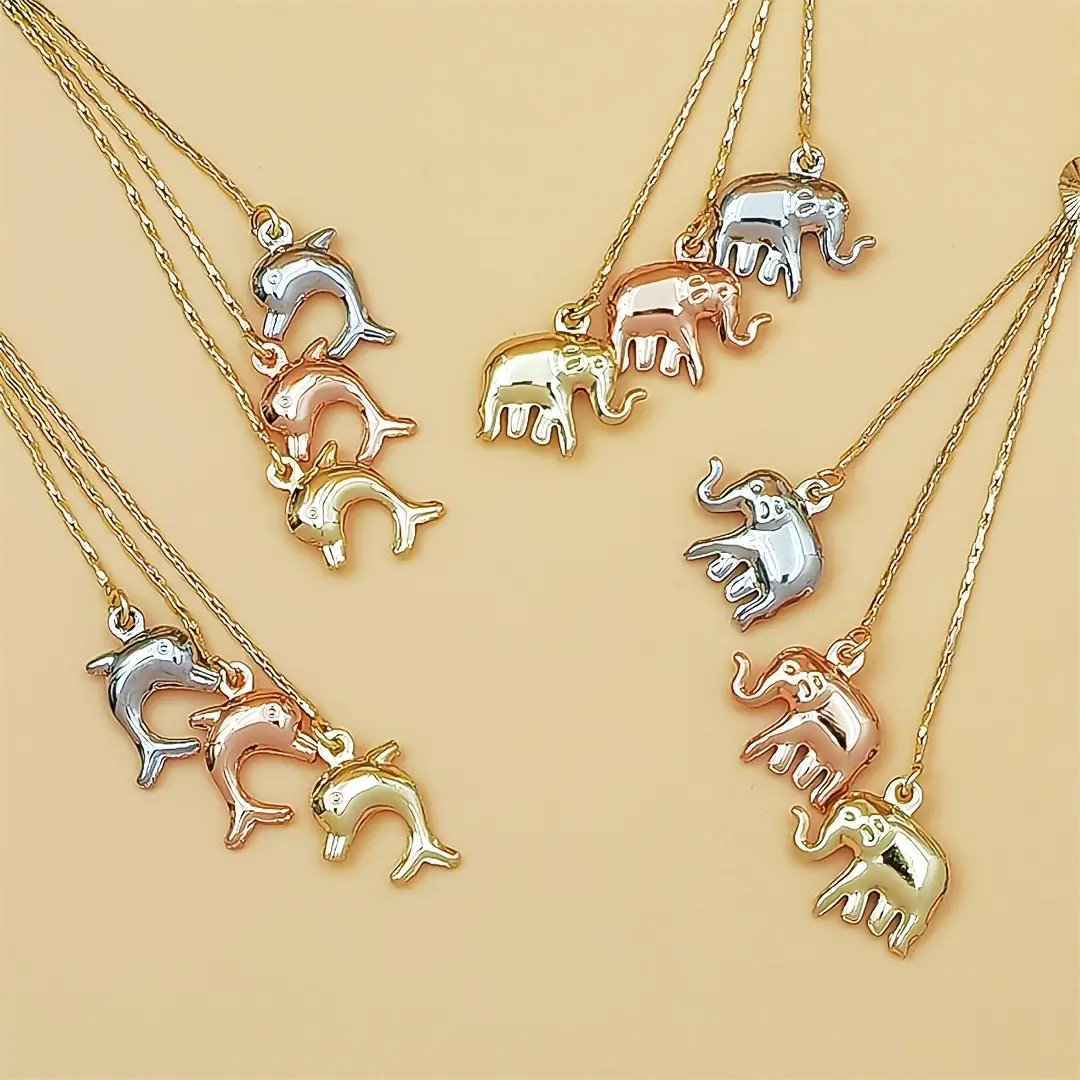 Women's American-Style Exquisite Copper Elephant-Shape Dangle Earrings with Tassel Dolphin Accent, Whimsical Animal-Inspired Jewelry, Ideal Evening Wear Gift, Whimsical Earrings