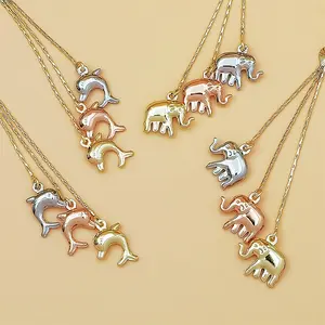 American-Style Exquisite Small Elephant Drop Earrings for Women, Fashionable Copper Material Tassel Dolphin Earrings, Perfect Gift for Girlfriend Or Best Friend for Evening Parties