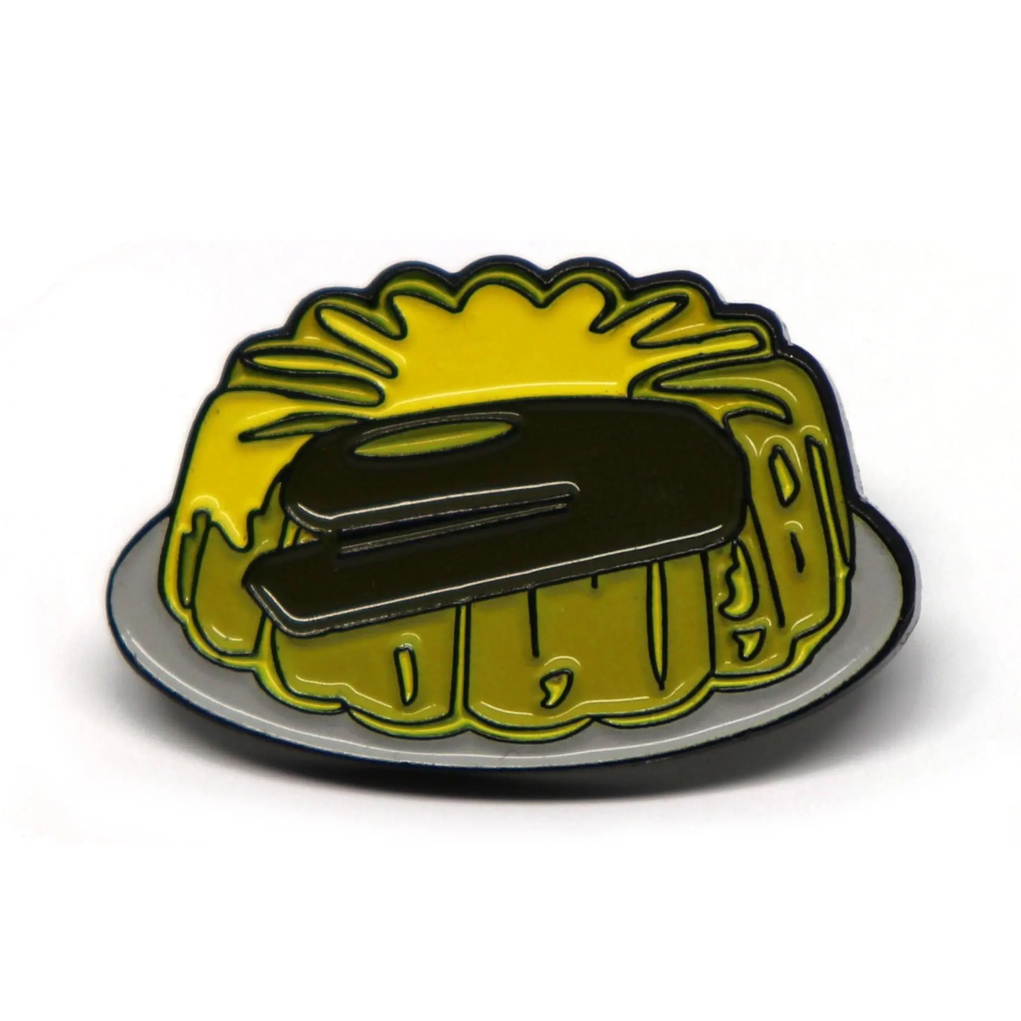 Stapler in Jell-O Prank Enamel Pin