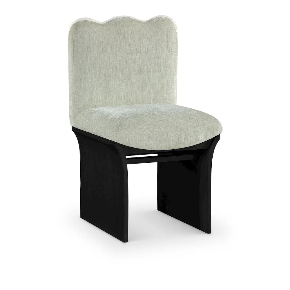 Shaw Mint Chenille Fabric Upholstered Dining Chair