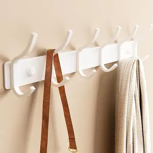 Wall-Mounted Clothes Hanger, Arc Design, Ideal for Entryway, Living Room, Bedroom, Bathroom, Kitchen, Hang Coats, Bags, Towels