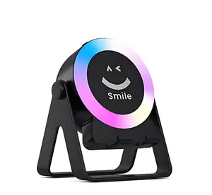 Wireless Induction Bluetooth Speaker Stand RGB Light – 300° Adjustable Phone & Tablet Holder with Stereo Sound, Colorful Ambient LED Speaker Dock for iPhone Android, Portable Desktop Stand for Home, Shower, Travel, Gift for Men & Women