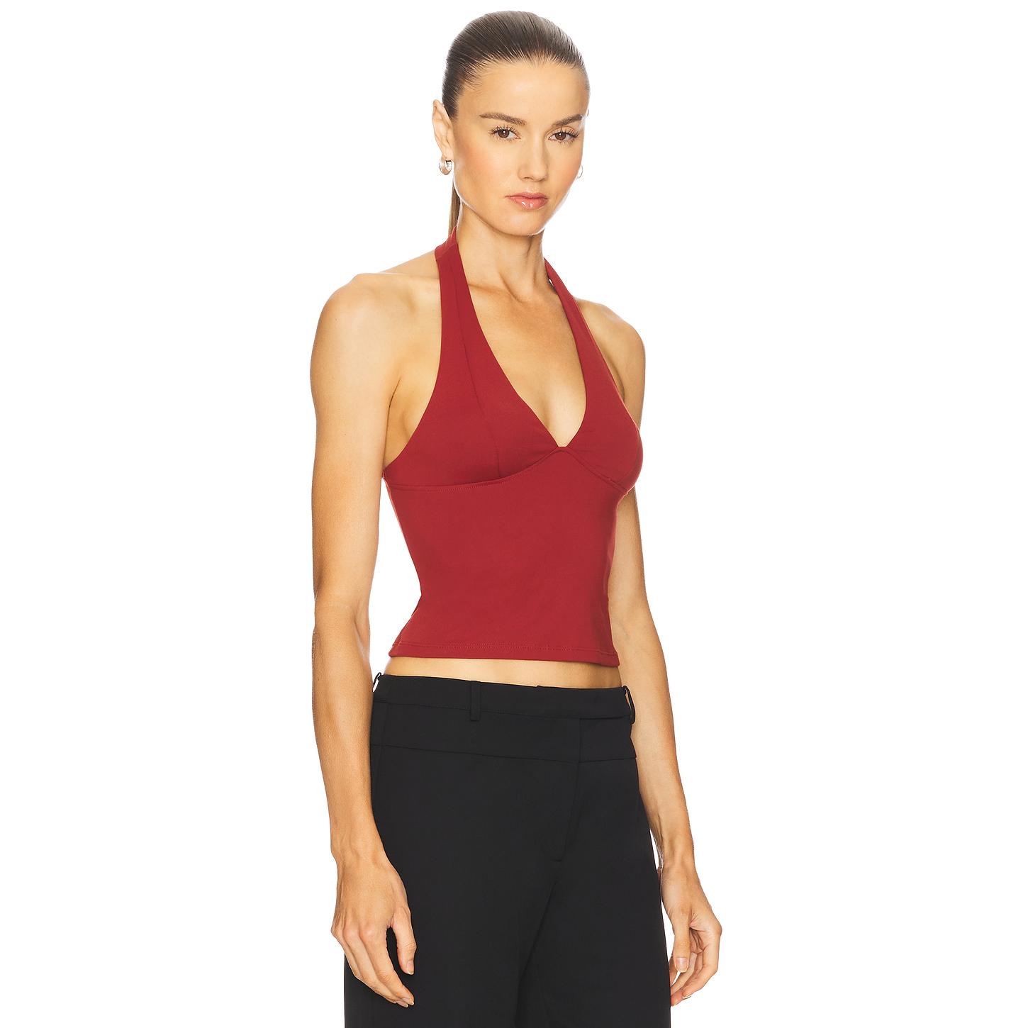 Free People Still Here Halter Top in Black