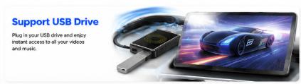 3-in-1 Wireless Car Adapter StreamNetflix/YouTube/TikTok/Google Play,Fits Factory Wired CarPlayVehicles
