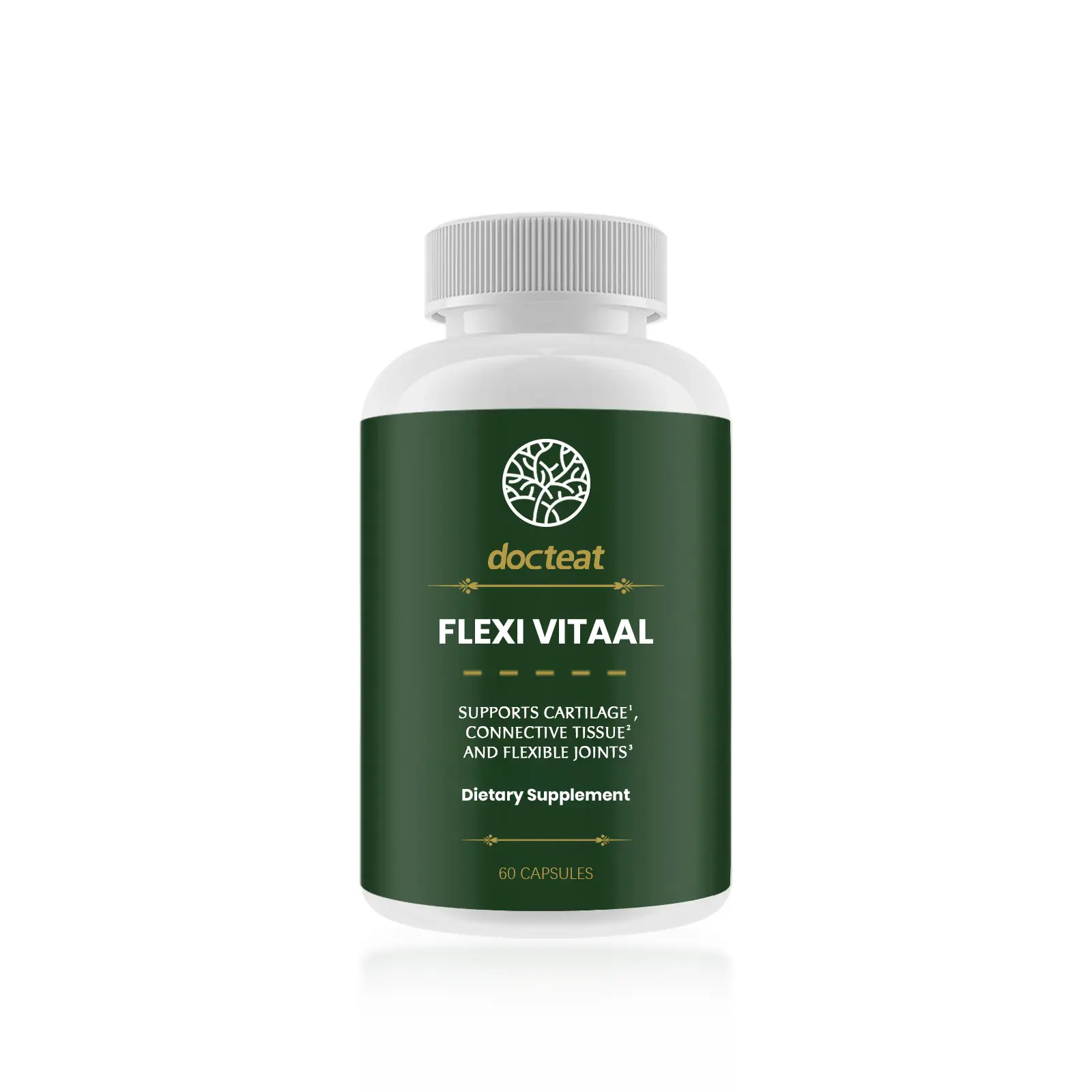 Docteat Joint Care Capsules, Green Lipped Mussel & Bovine Chondroitin Supplement, FLEXI VITAAL, Supports Cartilage, Connective Tissue & Flexible Joints, Daily Joint Nutrition Support,60 CAPSULES