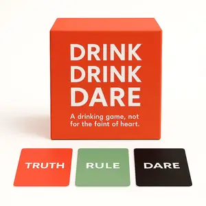 Drink Drink Dare - The Ultimate Party Game with 225 Cards & 1 Die for Easy Fun - America's New Essential Drinking Game