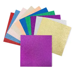 Ground Up Creations Premium 20 Sheets Glitter Cardstock 12" x 12" - Use For Scrapbooking - Holidays - Weddings - Birthdays - Parties - 300GSM For Paper Cutting Bending Or Shaping (Variety, 20 Pack)
