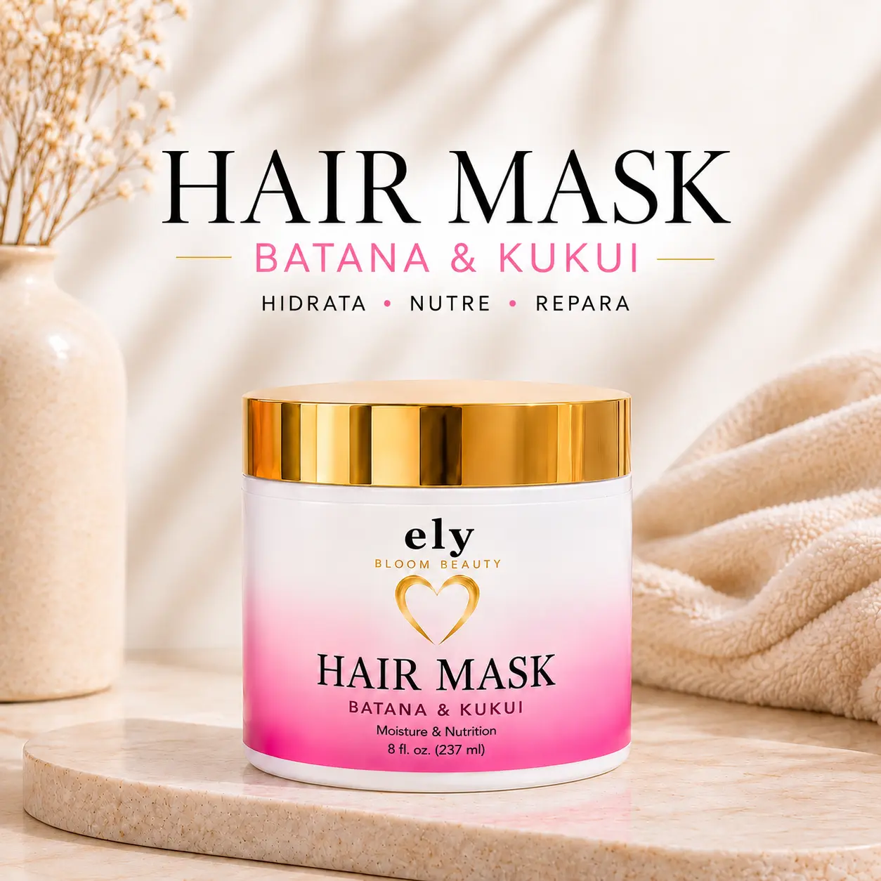 Hair Mask Batana & Kukui ely Bloom Beauty