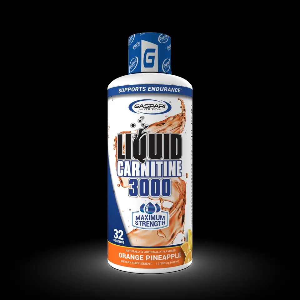 Gaspari Nutrition Liquid Carnitine 3000 Fitness Supplement - 3000mg L-Carnitine, Caffeine-Free, Non GMO, Gluten Free, Supports Metabolism & Recovery