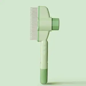 Dog and Cat Grooming Brush - Automatic Hair Remover with 1-Button Self-Cleaning & Massage Feature