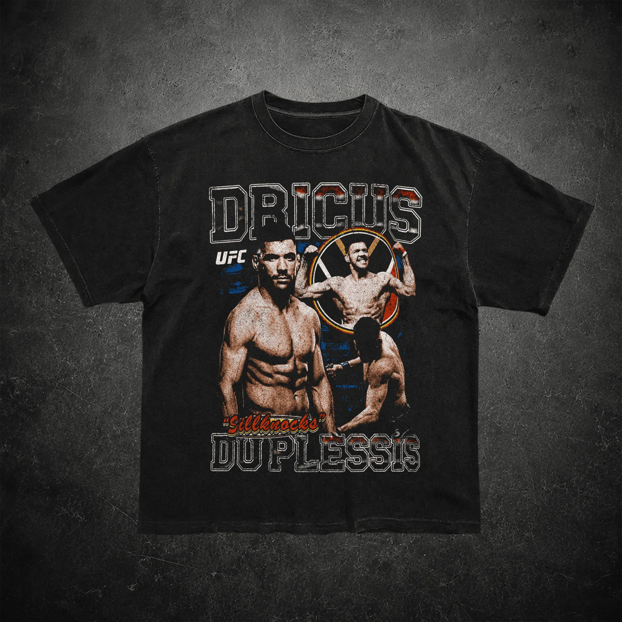 UFC By Goat Crew Dricus Du Plessis Vintage T-Shirt, UFC Legends Collection Tee, UFC Graphic Tee, UFC MMA Shirt, Gift for Fighters, Sports Apparel Cotton Tee, UFC Merch's Fan
