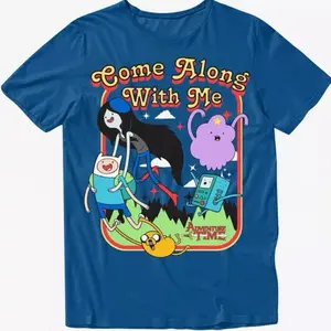 Adventure Time T-Shirt - Vintage Graphic Tee – Unisex S-3XL – Menswear & Womenswear – Streetwear Tops – Casual Cotton Crewneck Shortsleeve T-shirt