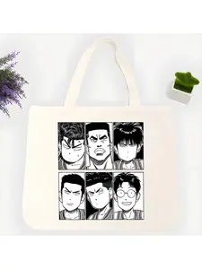 Anime The First Slam Dunk Sakuragi Hanamichi Canvas Bag Casual Large Hand For Ladies Shopping Handbag Print Large Capacity Bag