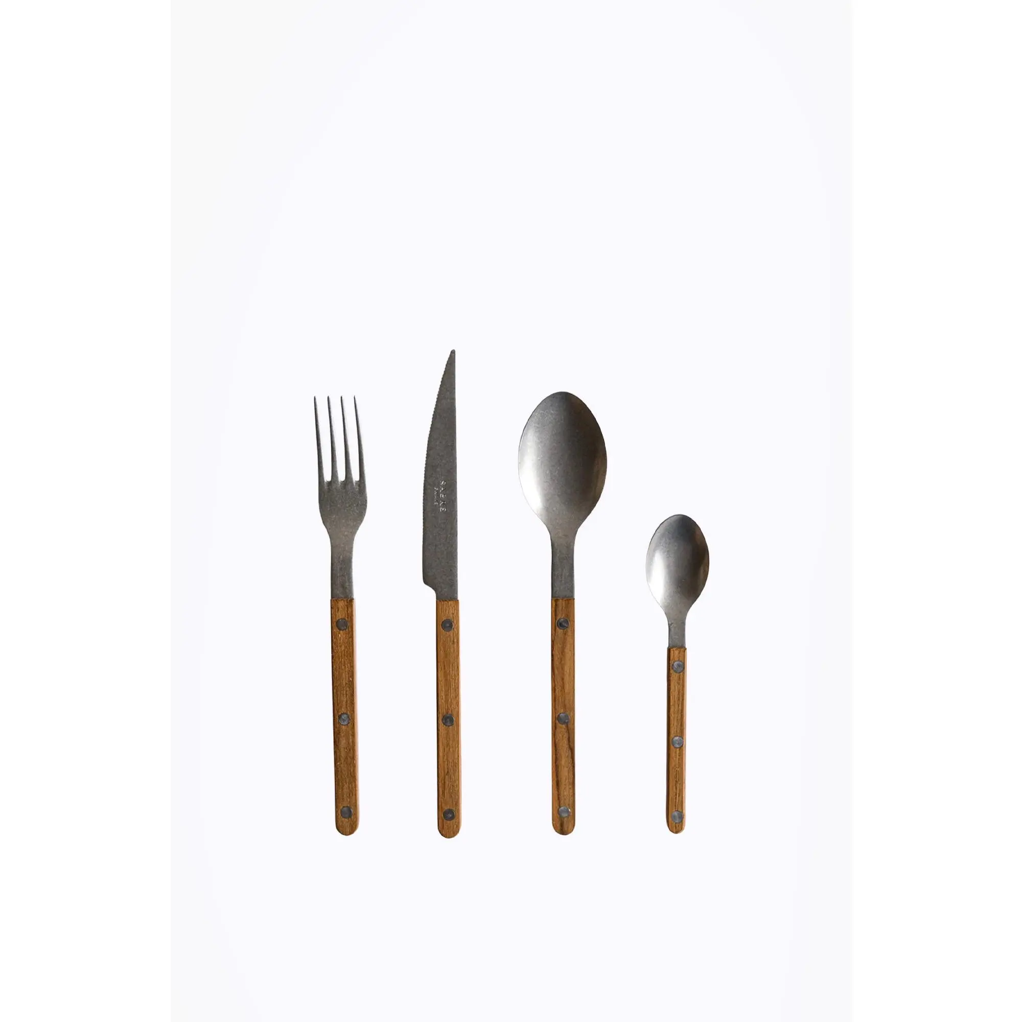 Bistrot Vintage Flatware Collection | Teak Wood