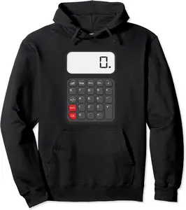 Calculator Costume Halloween Easy Cosplay Math Geek Outfit Pullover Hoodie - Kevincifuen Shop 78B0CK72HQBY