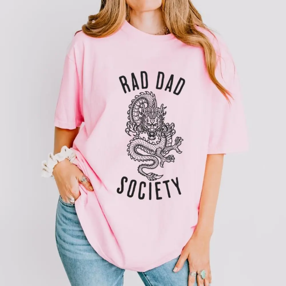 Rad Dad Society T-Shirt, Hip Dad Crew Shirt, Trendy Dad Collection, Cool Dad Club, Dad Life Tee, First Fathers Day Present, Dad of Girls, Papa Of Boys, Gift For Husband, Daddy T-shirt