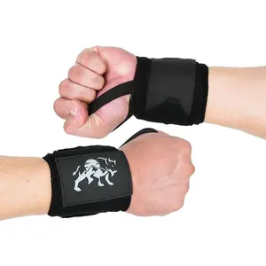 Wrist Straps for Weightlifting 18"  Gym Wrist Support for Men & Women, Elasticated Padded Wraps MMA, Kickboxing, Boxing & Powerlifting  Wrist Wraps for , Lifting, Bench Press