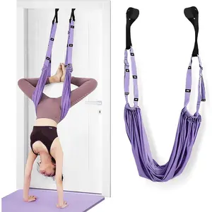 Yoga Door Swing - Yoga Strap, Backbend Training Stretching Rope with Door Anchor, Flexibility Trainer Stretching Equipment Assist Stretch Strap for Fitness Gymnastics Dance Aerial Yoga Ballet studio use