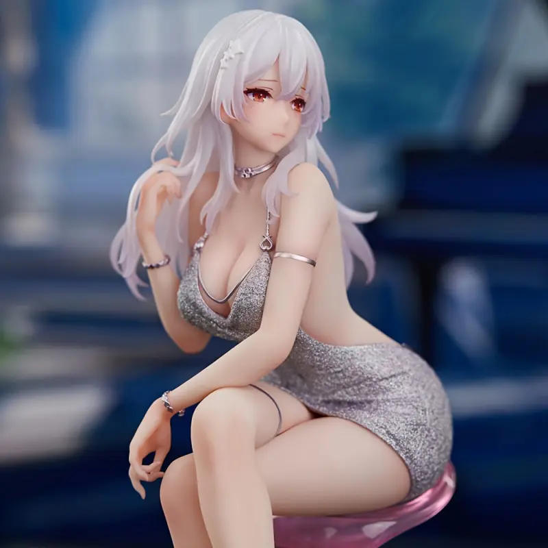 Durable Mixed Color & Silver PVC Anime Girl Collectible Figure - Halloween Decorative Statue, Perfect Gift for Anime Enthusiasts, Collectible Pvc Figure, Anime Figure
