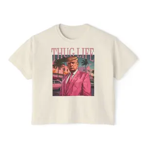 Trump Thug Life Cropped Tshirt Comfort Colors