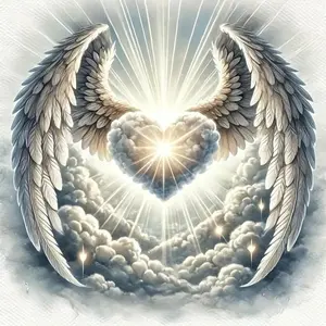 Angel Wings Pattern DIY Diamond Arts Colorful Painting Kit without Frame, DIY 5D Diamond Arts Colorful Painting Kit, Wall Art Decor for Home, Diamond Painting Kits