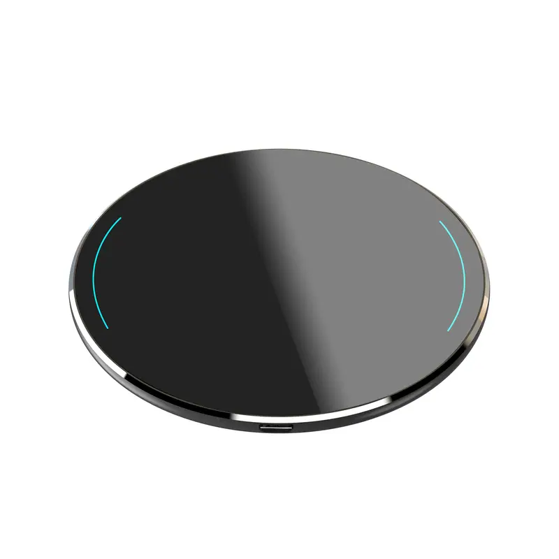 TOZO W1 Qi-Certified 10W Speed Safe Fast Charging Pad - Aluminum Alloy Build, USB-C Reversible Cable, Lightweight Phone Charger for iPhone & Type C Devices, Foreign Object Detection, Father's Day Gift