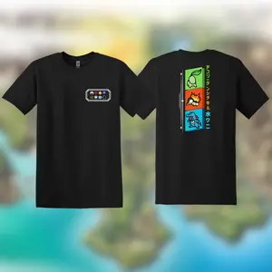 Pokemon Shirt Pocket Monster Pokemon Graphic Tee Johto Gen 2 Design Chikorita Cyndaquil Totodile 45752 2685