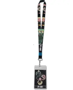 Spy X Family Forger Family #2 Neck Lanyard with ID Badge Holder for Keys Anime Cartoon Character Trendy Key Chain Card Lanyards for Women Men Guys Girl Boys Kids Teachers The Office