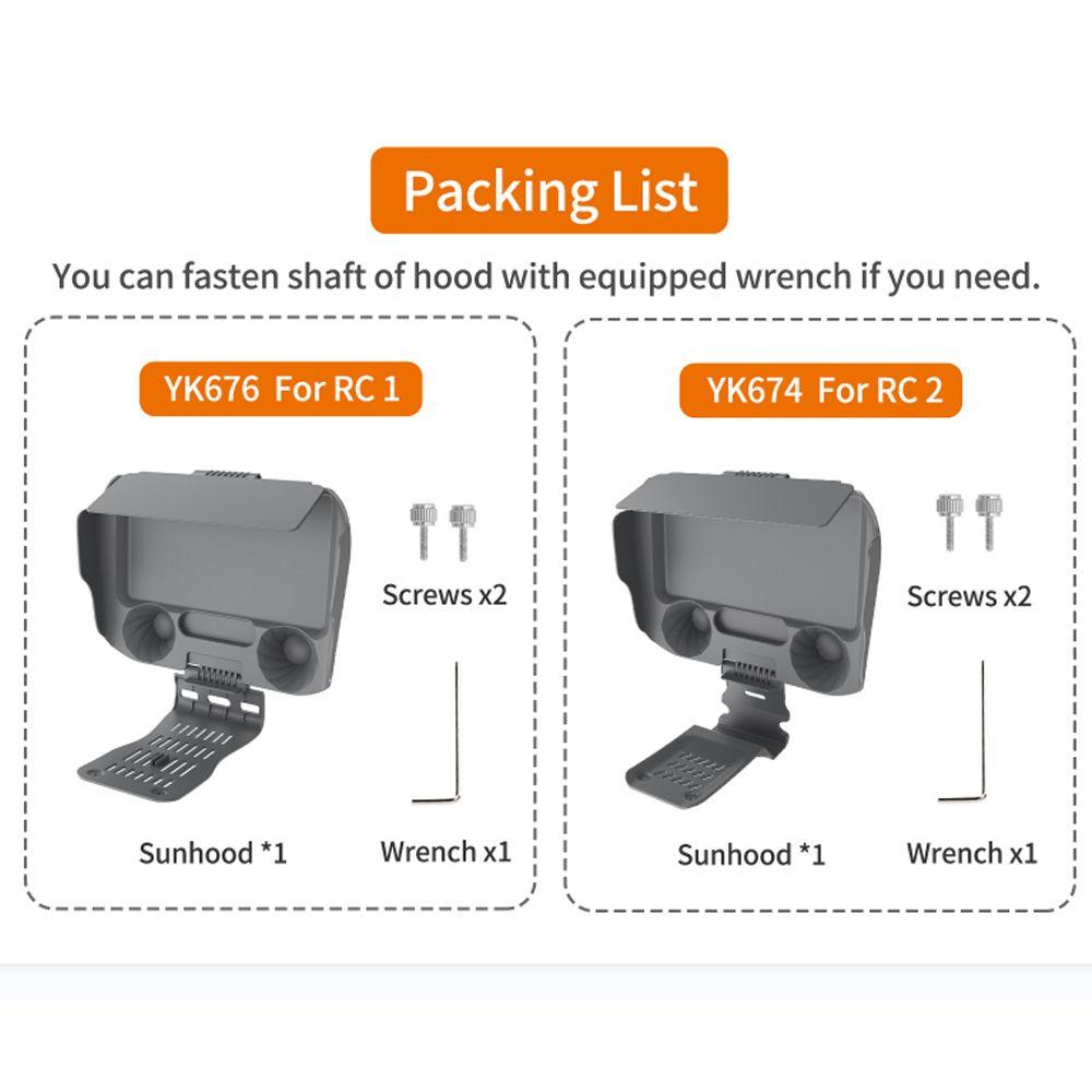 Screen Protector Shell For DJI RC/RC 2 Remote Control Sunshade Silicone Protection Case For DJI Mini 5 Pro/Neo/Mini 4 Pro/Air 3