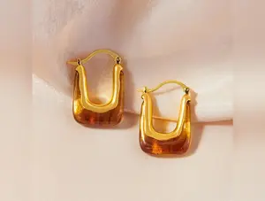 Brilliant | Resin Copper Premium Earrings