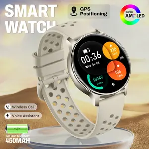 GPS Smartwatch | 1.32" AMOLED HD Display, Altimeter & Barometer, Compass, LED Flashlight, 3ATM Waterproof, Wireless Calling, App Notifications, 100+ Sports Modes, Smartwatch For Fitness, Outdoor Enthusiasts